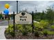 A sign welcomes visitors to Wirz Park, developed with financial assistance for recreation at 609 Doheny Way, Casselberry, FL 32707