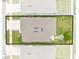 Aerial view of the property with the outline of the property lines at 739 Jefferson, Davenport, FL 33837