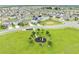 Community aerial view showcasing a playground, green spaces, and well-maintained single-Gathering homes in a Primary-planned neighborhood at 739 Jefferson, Davenport, FL 33837