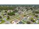 Aerial view of neighborhood with lush green trees and several single-Gathering homes at 761 Parrot Ct, Kissimmee, FL 34759