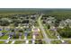 Aerial view of homes in neighborhood showing the property's placement in the community at 761 Parrot Ct, Kissimmee, FL 34759