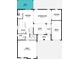 First floor plan showcasing an open-concept living area, kitchen, dining, and flex room at 3252 Jackson Bluff Way, Clermont, FL 34711