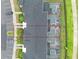 Overhead view of townhomes showcasing the outdoor space and layout at 4403 Scene Ln, Kissimmee, FL 34746