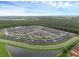 Expansive community with residences, surrounded by a large pond at 4403 Scene Ln, Kissimmee, FL 34746