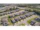Aerial view of the neighborhood showcasing neatly arranged homes with well-kept lawns and accessible roadways at 1456 Sourwood Dr, Ocoee, FL 34761