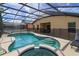 Relaxing screened pool and spa at 2005 Royal Ridge Dr, Davenport, FL 33896