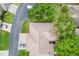 Top down view of home and surrounding trees at 565 Lake Mystic Ln, Lakeland, FL 33813