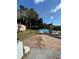 Large backyard with a shed, patio, and above-ground pool at 4316 Upper Meadow Rd, Mulberry, FL 33860