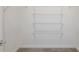 A closet with metal shelving for organization and storage at 6837 Sw 90Th Loop, Ocala, FL 34476
