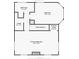 Floor plan of the second floor showing the location of the main bedroom, closets, and stairs at 3603 Cr 626N, Bushnell, FL 33513