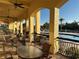 Covered community patio with tables and chairs at 431 Bay Leaf Dr, Kissimmee, FL 34759