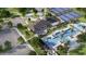Aerial view of community amenities including pool and tennis courts at 4412 Sw 84Th Street Rd, Ocala, FL 34476
