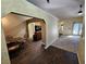 Bright dining area with dark wood floors and a table at 9930 Se 67Th Avenue Rd, Belleview, FL 34420