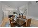 Modern dining room with a dark wood table and leather chairs at 2724 Oxford St, Orlando, FL 32803