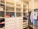 Custom closet with shelving and drawers at 4204 Sevan Way, Kissimmee, FL 34746