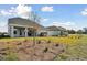 Beautiful backyard featuring green grass and stunning landscaping at 6086 Sacred Oak Ave, Mount Dora, FL 32757