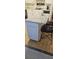 Granite kitchen island with seating for two at 1640 Juno Trl # 202E, Astor, FL 32102