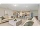 Bright, open-concept living room and kitchen with neutral tones and modern furnishings, perfect for entertaining at 8323 Sw 52Nd Lane Rd, Ocala, FL 34481