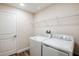 Laundry room with washer, dryer, and overhead shelf at 6218 Sw 95Th Pl, Ocala, FL 34476