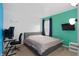 Bedroom with a desk and chair, perfect for a home office at 13438 Davenham Pt, Orlando, FL 32832