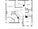 Two-story home floor plan with primary suite and open concept living at 13438 Davenham Pt, Orlando, FL 32832