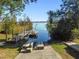 Picturesque dock and boat ramp area offering access to the tranquil lake at 2024 Capri Ln, Mount Dora, FL 32757