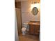 Cozy bathroom featuring vanity with granite countertops, tile flooring, and tiled shower at 4340 S Kirkman Rd # 905, Orlando, FL 32811