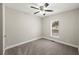 Bright bedroom with carpet, ceiling fan, and window at 3046 Crystal Hills Dr, Lakeland, FL 33801