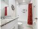 Bathroom with tub, shower, granite countertop at 3052 Cassidy Ln, Haines City, FL 33844
