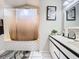 Clean bathroom with shower/tub combo and vanity at 2226 Baker Ave, Orlando, FL 32833