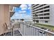 Balcony with partial ocean view at 3737 S Atlantic Ave # 204, Daytona Beach Shores, FL 32118