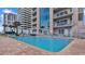Resort-style pool with comfortable seating at 3737 S Atlantic Ave # 204, Daytona Beach Shores, FL 32118