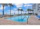 Refreshing pool with ocean view and lounge chairs at 3737 S Atlantic Ave # 204, Daytona Beach Shores, FL 32118