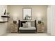 Neutral Bedroom with crib, nightstands, and wall decor at 2874 Pennachio Dr, Lake Wales, FL 33859