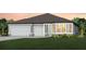 Two-story home with gray exterior, three-car garage, and landscaping at 4471 Sw 84Th Street Rd, Ocala, FL 34476