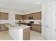 Modern kitchen with shaker cabinets, stainless appliances, quartz countertops, and large island at 4471 Sw 84Th Street Rd, Ocala, FL 34476