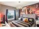 Star Wars themed bedroom with large mural and king bed at 3231 Cupid Pl Pl, Kissimmee, FL 34747