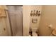 Small bathroom with shower and toilet at 469 Blue Heron Cir # 469, River Ranch, FL 33867