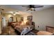 Spacious bedroom with two double beds and ceiling fan at 469 Blue Heron Cir # 469, River Ranch, FL 33867