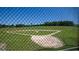 View of a baseball field through chain link fence at 4814 Yellow Elder Way, Kissimmee, FL 34758