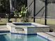Inviting pool with spa and screened enclosure at 2300 Se 73Rd Loop, Ocala, FL 34480