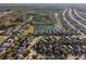 Aerial view showcasing the home's location in a quiet cul-de-sac at 16317 Saint Augustine St, Clermont, FL 34714