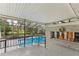 Pool area with screened enclosure and deck at 1614 King James Ct, Lakeland, FL 33813
