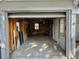 View of the garage's interior, offering ample storage space at 415 Avenue K Ne, Winter Haven, FL 33881