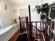 Spiral staircase leading to an upper level with window seating at 415 Avenue K Ne, Winter Haven, FL 33881