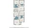 Two-story home floor plan with 5 bedrooms and 4 baths at 501 Lasso Dr, Kissimmee, FL 34747
