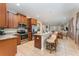 Kitchen with stainless steel appliances and granite countertops at 501 Lasso Dr, Kissimmee, FL 34747