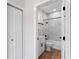 Clean bathroom with marble tile and white vanity at 6085 Lightsey Rd, Fort Meade, FL 33841