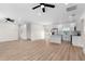 Modern kitchen with white cabinets and quartz countertops at 6085 Lightsey Rd, Fort Meade, FL 33841