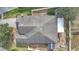 Aerial view showcasing home's roofline and backyard at 1011 Susan Dr, Lake Wales, FL 33853